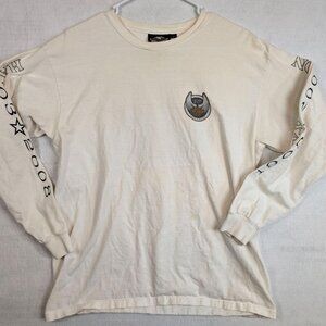 Harley-Davidson 105th Anniversary Logo Mens Long-Sleeve White Tee Shirt Large